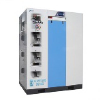Máy nén khí xoắn ốc không dầu 10 HP, 3 pha hãng IWATA Nhật Bản Model: SLPA-751E -385EXP