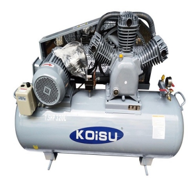 Máy nén khí piston 7.5HP công suất 7,5kw siêu nạp bình tích 320 lít hãng Koisu Model W-5.5/320/3