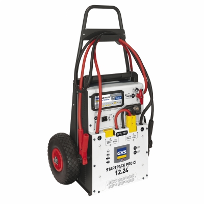 Thiết bị hỗ trợ khởi động đề 12-24V chuyên dùng xe ô tô, xe tải, xe buýt Thương hiệu: GYS Model: STARTPACK PRO 12.24 CI