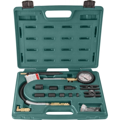 Dụng cụ kiểm tra áp suất động cơ diesel 0-1000 PSI (Hiển thị kim, 3 đầu nối) hãng jonnesway