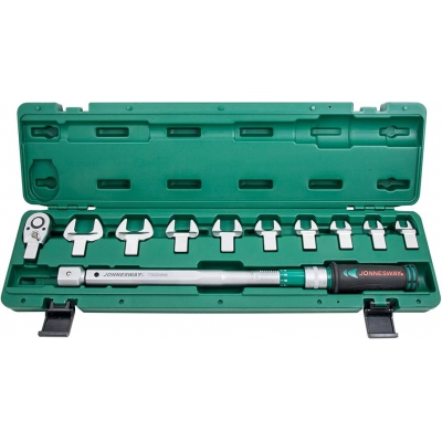 Tay cân lực 1/2", dải đo 40-200 Nm, bộ 11 chi tiết hãng Jonnesway cao cấp Model: T30200NS