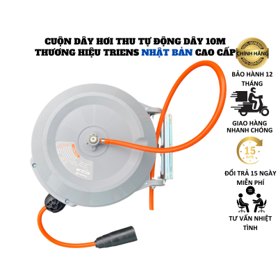 Cuộn dây hơi tự rút cao cấp NHẬT BẢN dây dài 10m thương hiệu TRIENS