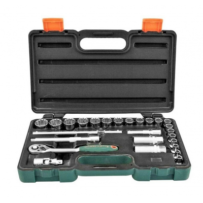 Bộ khẩu và tay vặn 1/2", 27 chi tiết Thương hiệu: JONNESWAY Model: S68H4127S