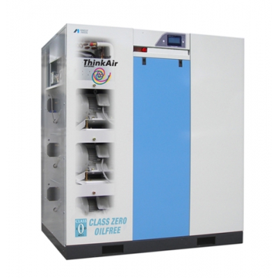 Máy nén khí xoắn ốc không dầu 30 HP, 3 pha hãng Iwata Nhật bản Model: SLPA-2201E-385EXP