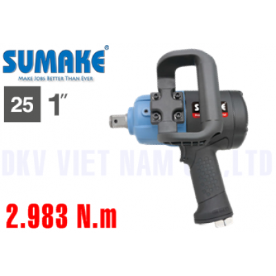 Súng vặn ốc 1", 2,983 Nm (Composite siêu nhẹ, thân, trục ngắn) hãng sumake Đài Loan